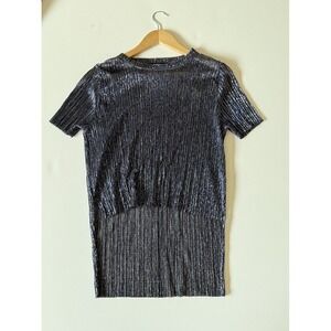 Jack Meets Kate Rachel Shimmer Sheer Top XS